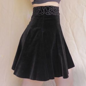 VTG Couture Velvet Bell Skirt